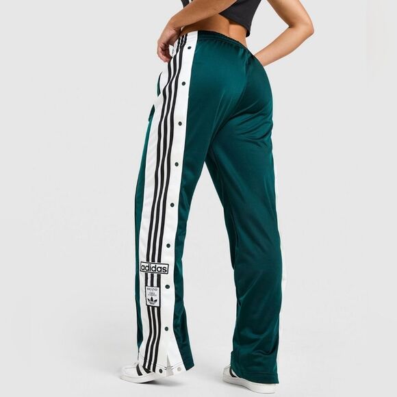 Adidas Originals Green Adibreak Button Women's Firebird Track Pants Large IZ2761 - Picture 1 of 16